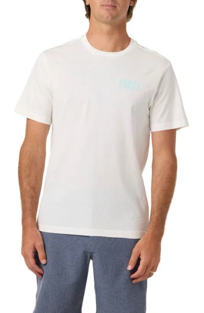 O'neill Reverb Classic Short Sleeve Graphic T-shirt In White