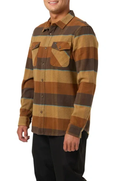 O'neill Richmond Flannel Button-up Shirt In Brown