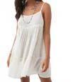 O'neill Rilee Crinkle Tiered Cover-up Dress In White