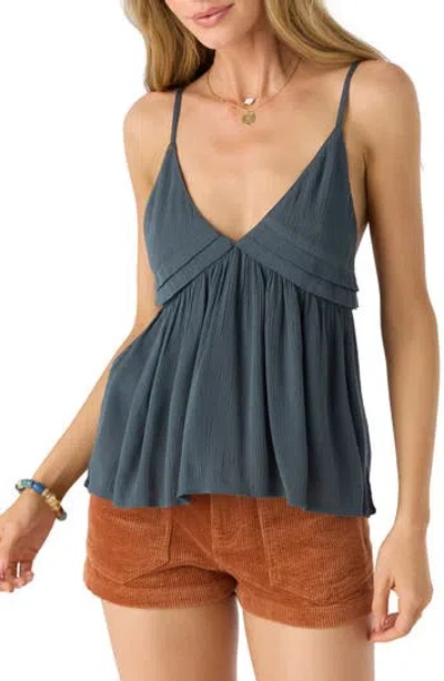 O'neill Robynn Babydoll Camisole In Slate