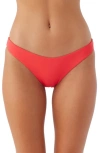 O'neill Rockley Saltwater Solids Bikini Bottoms In Bittersweet