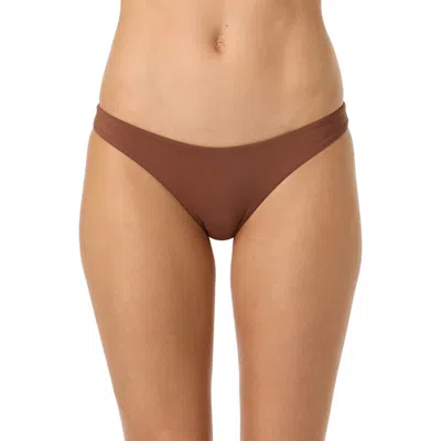 O'neill Rockley Saltwater Solids Bikini Bottoms In Brown