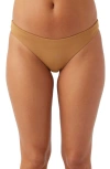 O'neill Rockley Saltwater Solids Bikini Bottoms In Tobacco Brown