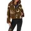 O'neill Juniors' Rori Printed Zip-front Long-sleeve Jacket In Military Olive