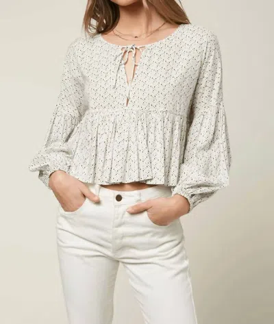 O'neill Rosie Dot Top In Winter White