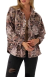 O'neill Juniors' Rune Fleece Shirt Jacket In Deep Taupe