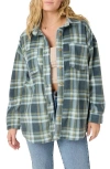 O'neill Rune Fleece Shacket In Silver Blue