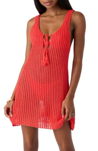 O'neill Ryan Open Stitch Cover-up Minidress