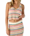 O'neill Ryan Stripe Tank Top In Vanilla In White
