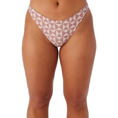O'neill Saltwater Essentials Flamenco Bikini Bottoms In Rose Dust