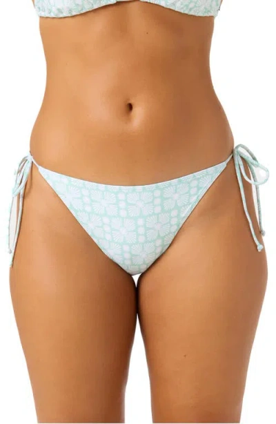 O'neill Saltwater Essentials Maracas Side Tie Bikini Bottoms In Blue