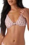 O'neill Saltwater Essentials Pismo Bikini Top In Rose Dust