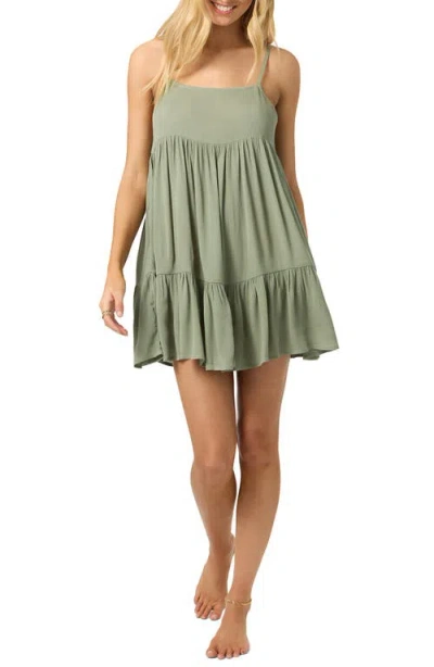 O'neill Saltwater Rilee Cover-up Minidress In Green
