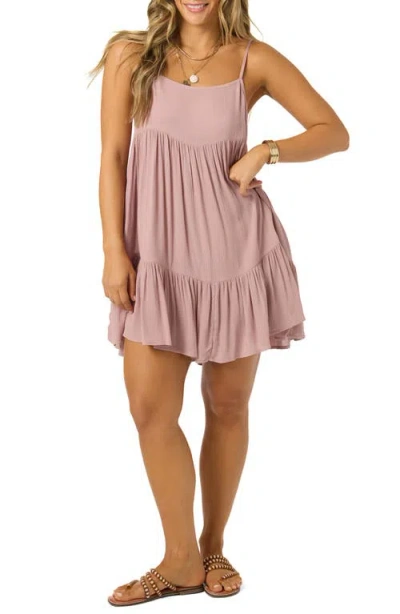 O'neill Saltwater Rilee Cover-up Minidress In Purple