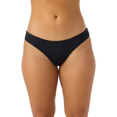 O'neill Saltwater Solids Bikini Bottoms In Black