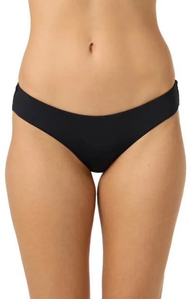 O'neill Saltwater Solids Bikini Bottoms In Black