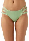 O'neill Saltwater Solids Boulders Bikini Bottom In Oasis In White