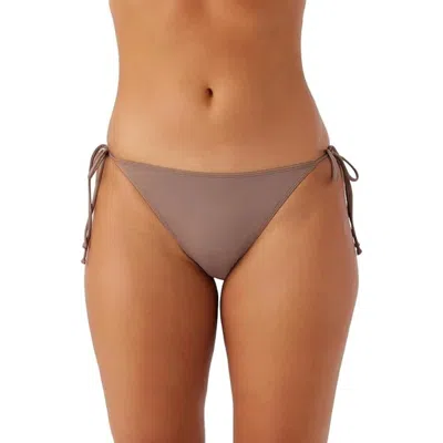 O'neill Saltwater Solids Maracas Bottom Women's Deep Taupe Swimwear Gbo2480 In Brown