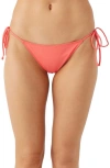 O'neill Saltwater Solids Maracas Side Tie Bikini Bottoms In Dubarry