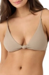 O'neill Saltwater Solids Pismo Bikini Top In Dune