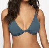 O'neill Saltwater Solids Pismo Bikini Top In Grey