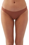 O'neill Saltwater Solids Rockley Bikini Bottoms In Brown