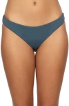 O'neill Flamenco Saltwater Solids Bikini Bottoms In Slate