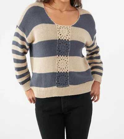 O'neill Sand Dollar Sweater In Multi Color In Gray