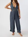 O'neill Sandie Jumpsuit Coverup In Deep Grey