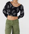 O'neill Santi Top In Black In Black
