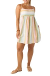 O'neill Saskia Stripe Babydoll Minidress