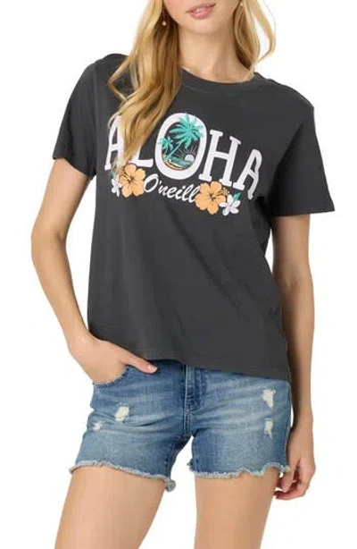 O'neill Scenic Beach Cotton Graphic T-shirt In Faded