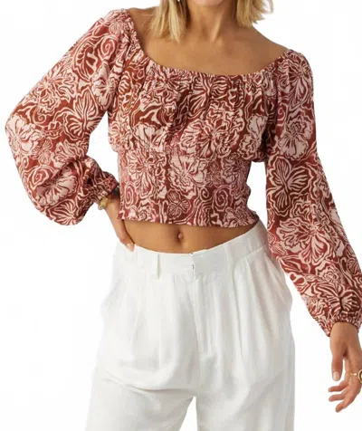O'neill Scottie Top In Red In Multi