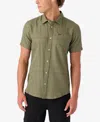 O'neill Seafaring Stripe Standard Shirt In Deep Lichen Green