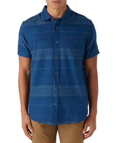 O'neill Seafaring Stripe Standard Shirt In Indigo