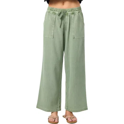 O'neill Sevie 2 Drawstring Cotton Twill Pants In Blue