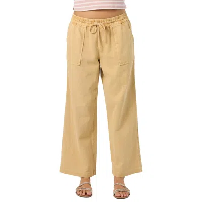O'neill Sevie 2 Drawstring Cotton Twill Pants In Multi