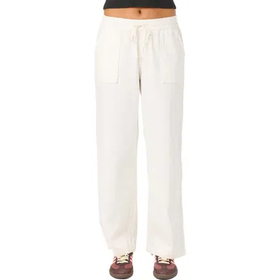 O'neill Sevie 2 Drawstring Cotton Twill Pants In White