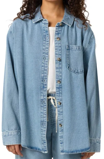 O'neill Sevie Denim Shacket In Blue