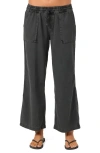 O'neill Sevie Drawstring Cotton Twill Pants In Black