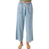O'neill Sevie Drawstring Denim Pants In Blue