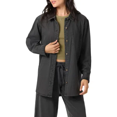 O'neill Sevie Shacket In Black