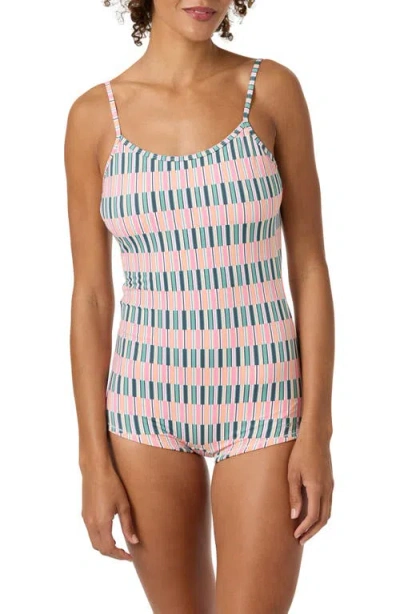 O'neill Shadow Bay Performance Surf One-piece Swimsuit In Multi