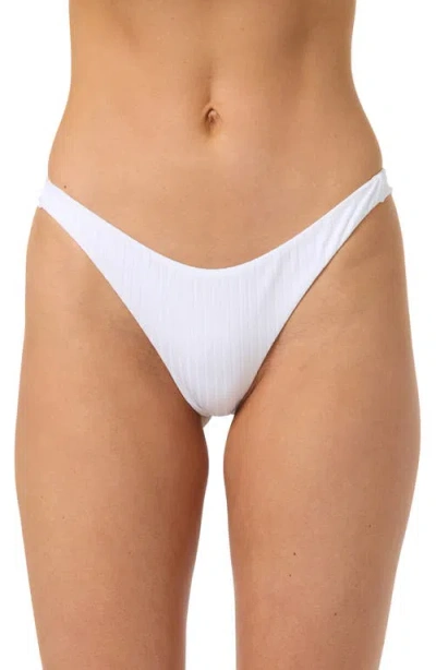O'neill Shorebreak Hermosa Rib Bikini Bottoms In White
