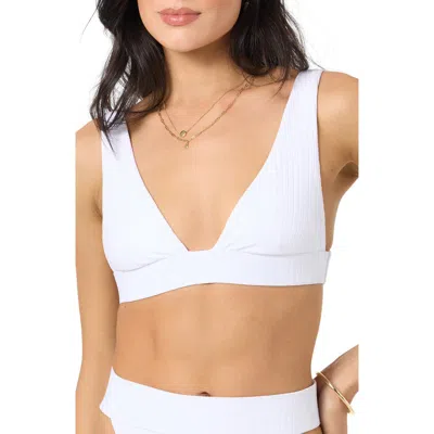 O'neill Shorebreak Rib Cancun Bikini Top In White