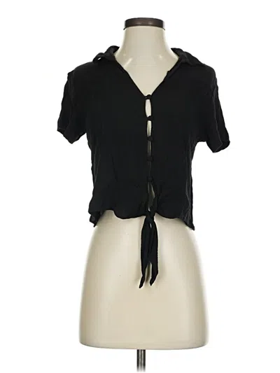 Pre-owned O'neill Short Sleeve Blouse In Black