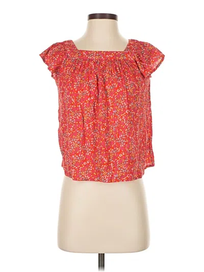 Pre-owned O'neill Short Sleeve Blouse In Red