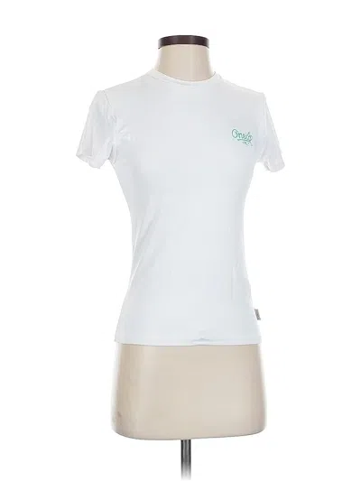 Pre-owned O'neill Short Sleeve T-shirt In White