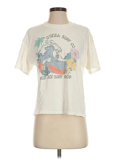 Pre-owned O'neill Short Sleeve T-shirt In Ivory