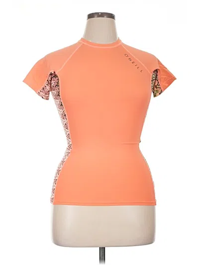 Pre-owned O'neill Short Sleeve T-shirt In Orange